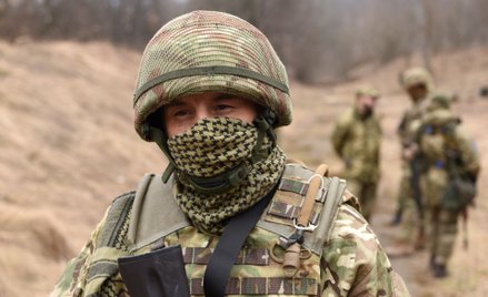 Żołnierz ukraińskiej obrony terytorialnej