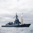 HMAS Brisbane odpala pocisk systemu Tomahawk u zachodniego wybrzeża USA
