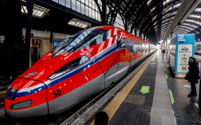 Szybki włoski pociąg Frecciarossa