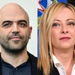 Roberto Saviano i Giorgia Meloni