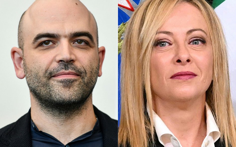 Roberto Saviano i Giorgia Meloni