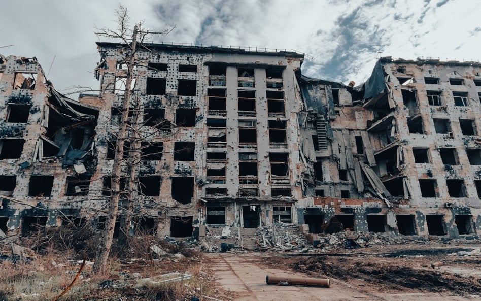 Wiele miast we wschod- niej Ukrainie, a szczególnie w Donbasie, mocno ucier- piało w wyniku działań 