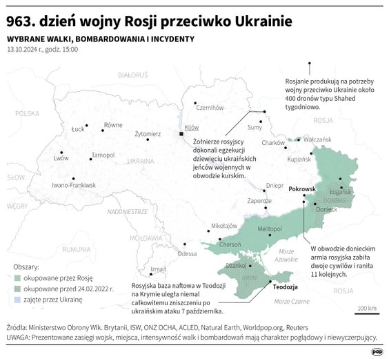 Tak wyglądała sytuacja na froncie 963 dnia wojny