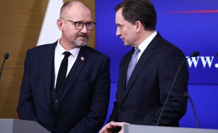 Minister sprawiedliwości, prokurator generalny Zbigniew Ziobro i prokurator krajowy Dariusz Barski