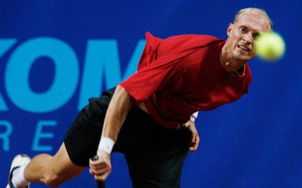 Rosjanin Nikołaj Dawydienko walczył we Wrocław Open.