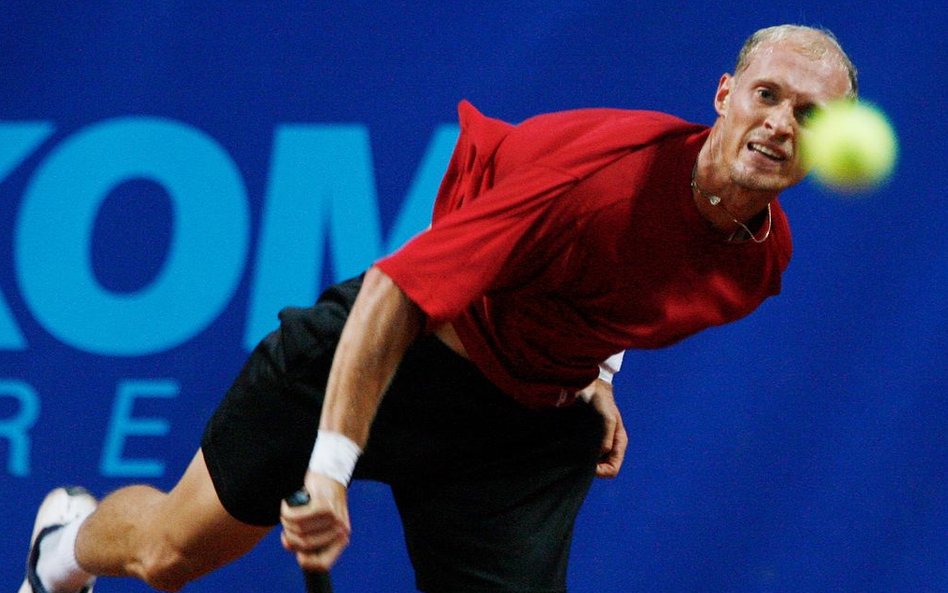 Rosjanin Nikołaj Dawydienko walczył we Wrocław Open.