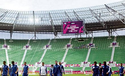 Importer wielkiego monitora na stadionie we Wrocławiu według celników ma płacić zaległą akcyzę