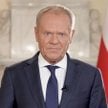 Kadr z wystąpienia premiera Donalda Tuska, podczas którego szef rządu zapowiedział budowę Muru Pamię