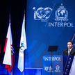 Ahmed Naser Al-Raisi, Prezydent Międzynarodowej Organizacji Policji Kryminalnej (Interpol) wygłasza 