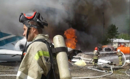Awaryjne lądowanie samolotu. Nie żyją piloci