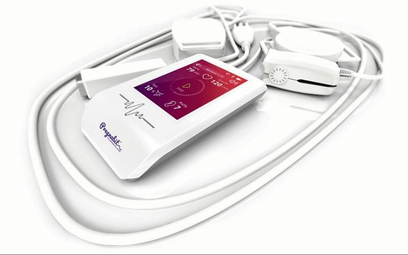 Pregnabit to aparat do kardiotokografii o rozmiarach telefonu komórkowego.