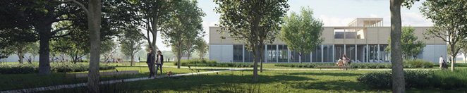 Duży i dobrze zakomponowany teran wokół pływalni na Ostródzkiej będzie jej dodatkowym atutem