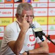Selekcjoner reprezentacji Polski Fernando Santos podczas konferencji prasowej