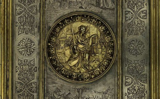 Stříbrná vazba z knihovny prince Albrechta Pruská a princezna Anna Maria kolem roku 1555, knihovny