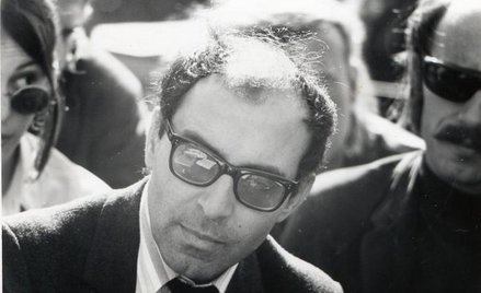Jean-Luc Godard at Berkeley, 1968; fot. Gary Stevens