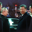 Władimir Putin i Xi Jinping po spotkaniu na Kremlu, 21 marca