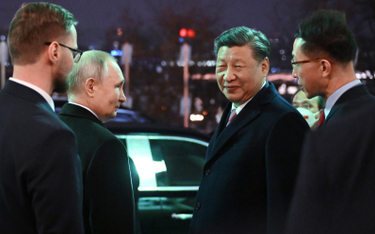 Władimir Putin i Xi Jinping po spotkaniu na Kremlu, 21 marca