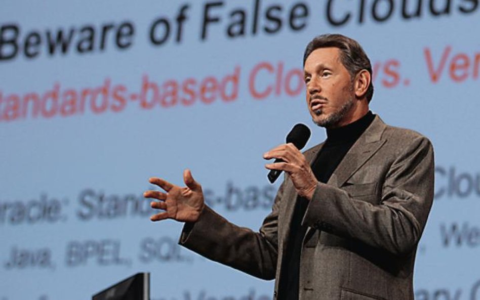 Larry Ellison, prezes Oracle Corporation, kolejnej amerykańskiej firmy, która ogłosiła wypłacenie „p