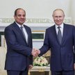 Władimir Putin i prezydent Egiptu Abdel Fattah El-Sisi  podczas spotkania w Moskwie