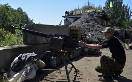 Ukraińskie wojsko na linii frontu