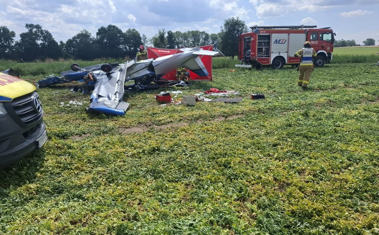 Dolny Śląsk: Poważny wypadek awionetki. Są ranni