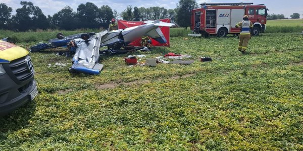 Dolny Śląsk: Poważny wypadek awionetki. Są ranni
