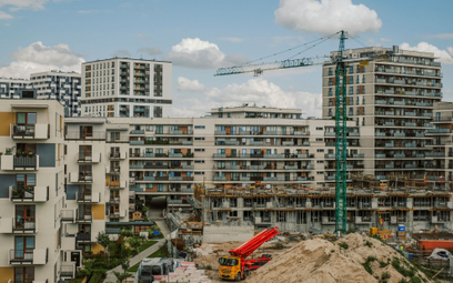 Budowa osiedla na Gocławiu w Warszawie