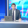 Tichon Dziadko, redaktor naczelny TV Dożd, w studiu w Rydze