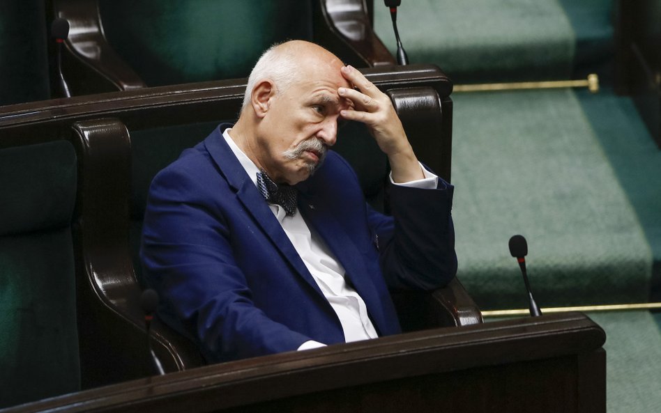 Janusz Korwin-Mikke, jeden z liderów Konfederacji