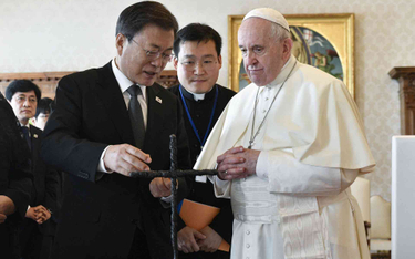 Moon Jae-in i papież Franciszek