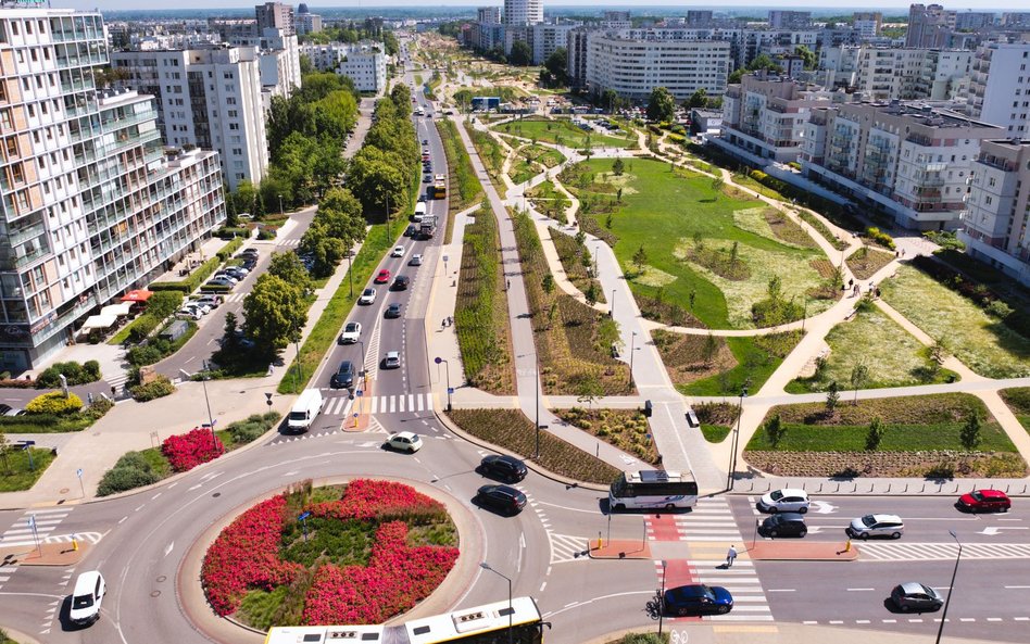 Park linearny na Ursynowie jest już częściowo otwarty
