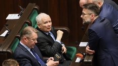 Jarosław Kaczyński w sejmowych ławach