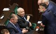 Jarosław Kaczyński w sejmowych ławach