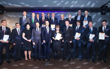 Nagrodzeni szefowie firm podczas uroczystej gali „Bloomberg Businessweek Polska”
