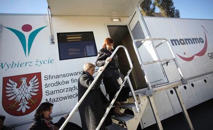 Kolejka do badania mammograficznego