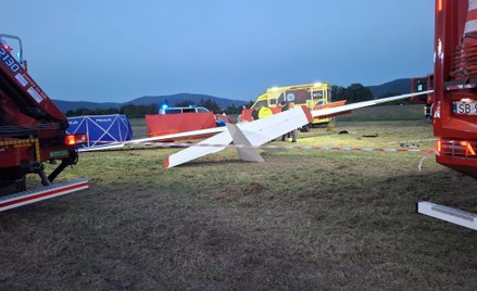 Wypadek szybowca w Bielsku-Białej. Jedna osoba zginęła