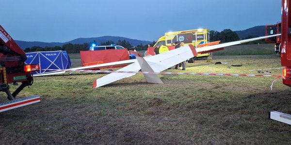Tragiczny wypadek w Bielsku-Białej. Szybowiec runą