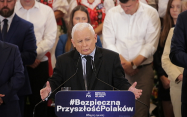 Prezes PiS, wicepremier Jarosław Kaczyński w Elblągu