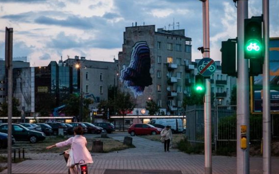 Mural 1010, widok z ulicy Zamoyskiego.