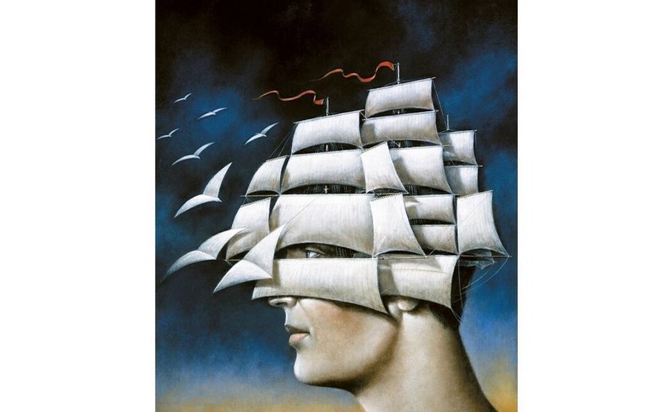 Statek, autor: Rafał Olbiński