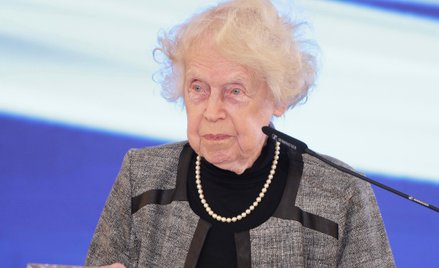 Prof. Ewa Chojecka podczas gali XXVII edycji Nagrody im. Gieysztora na Zamku Królewskim w Warszawie