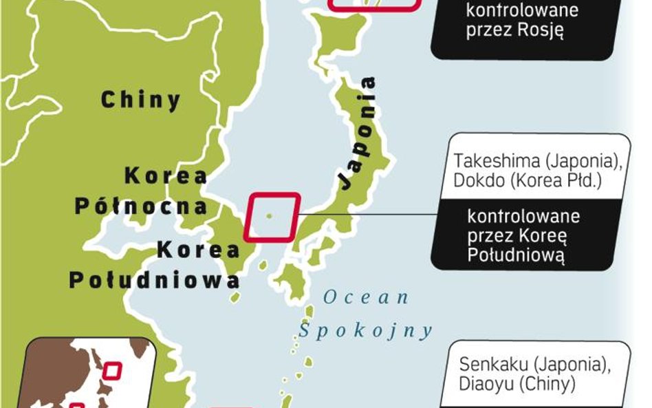 Japonia od kilku lat coraz ostrzej zgłasza swoje roszczenia. W niektórych przypadkach chodzi o niena