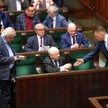 Jarosław Kaczyński w sejmowych ławach