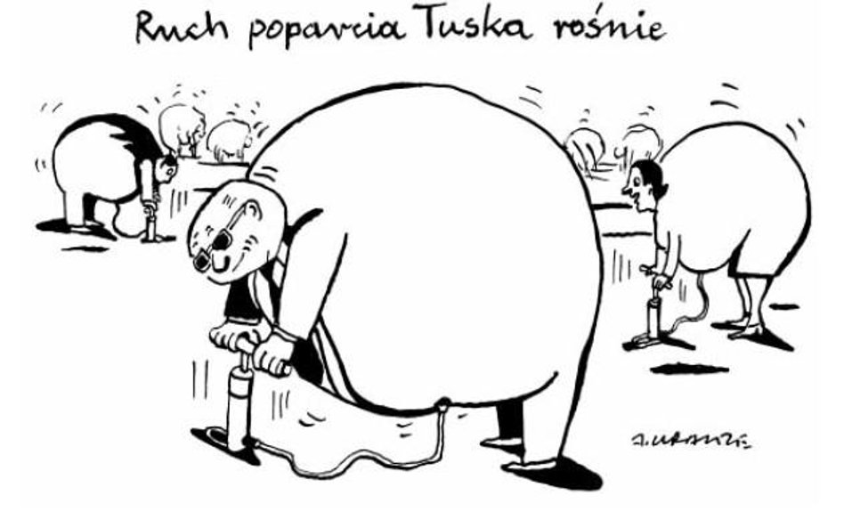 Komentarz rysunkowy. Ruch poparcia Tuska