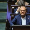 Premier Donald Tusk na sali plenarnej Sejmu