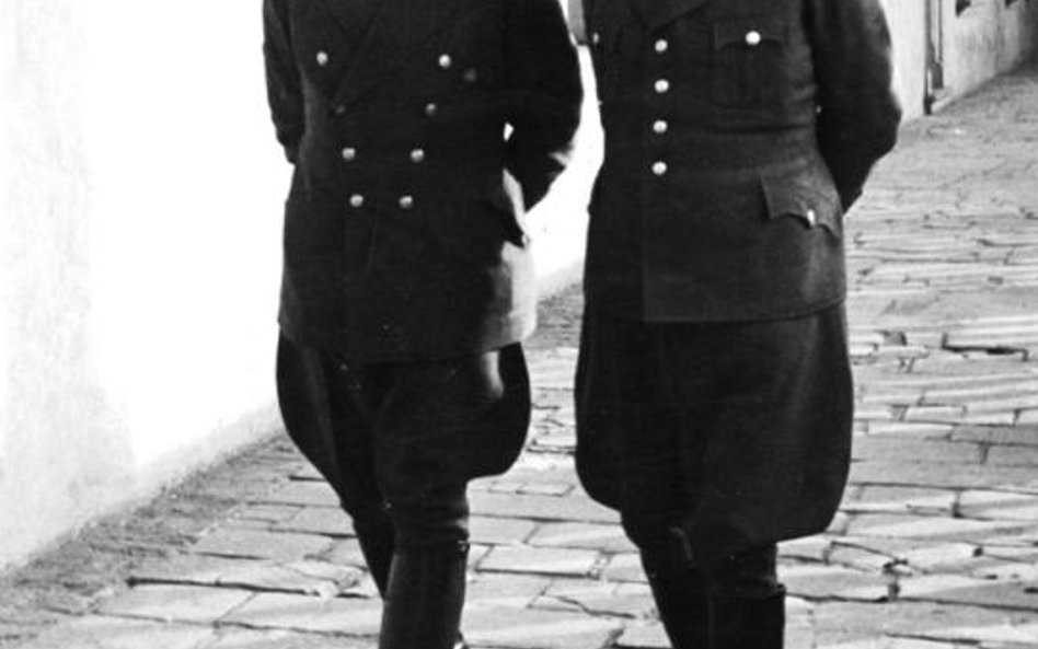 Gubernator Hans Frank i Eberhard Schöngarth, odpowiedzialny za eksterminację lwowskich naukowców.