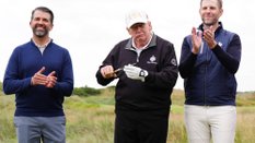 Donald Trump Jr, prezydent Donald Trump i Eric Trump