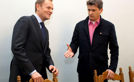 Donald Tusk i Janusz Palikot