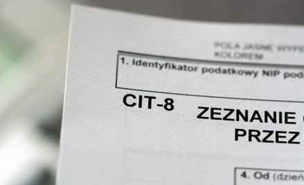 CIT-8 złożymy w 2021 r. później.