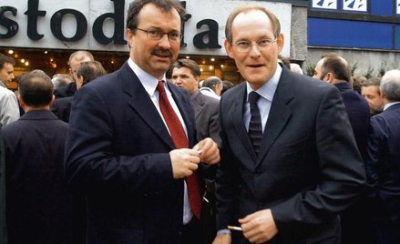 Kwiecień 2002. Jeszcze jako zwykli panowie od telewizji, członek KRRiT Włodzimierz Czarzasty i preze